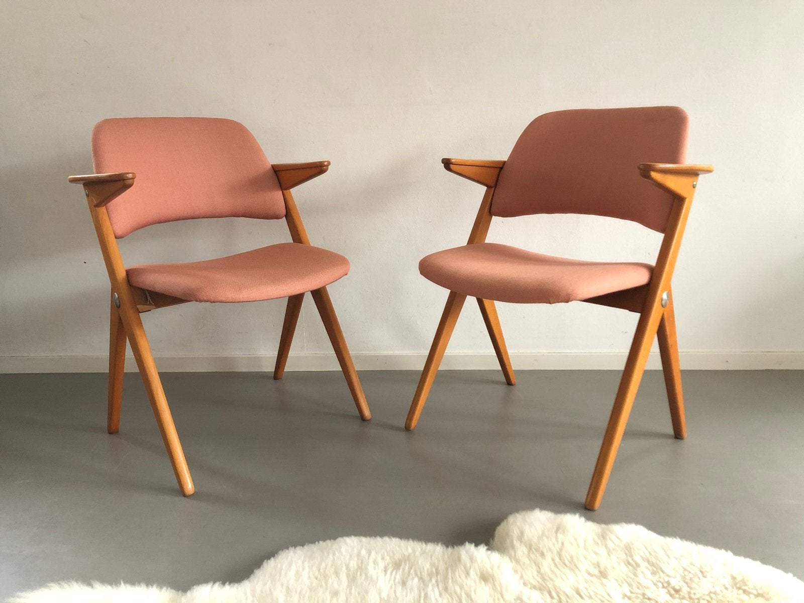 Triva stoel jaren 50 Bengt Ruda Nordiska Kompaniet, Twee, Overige kleuren, Ophalen of Verzenden, Vintage Scandinavisch design