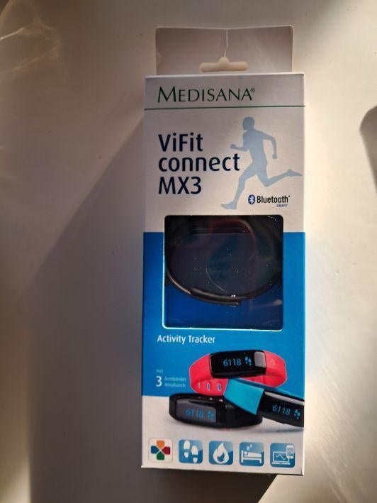 medisana Vifit connect MX3 nieuw, Zwart, Nieuw, Ophalen of Verzenden, Stappen