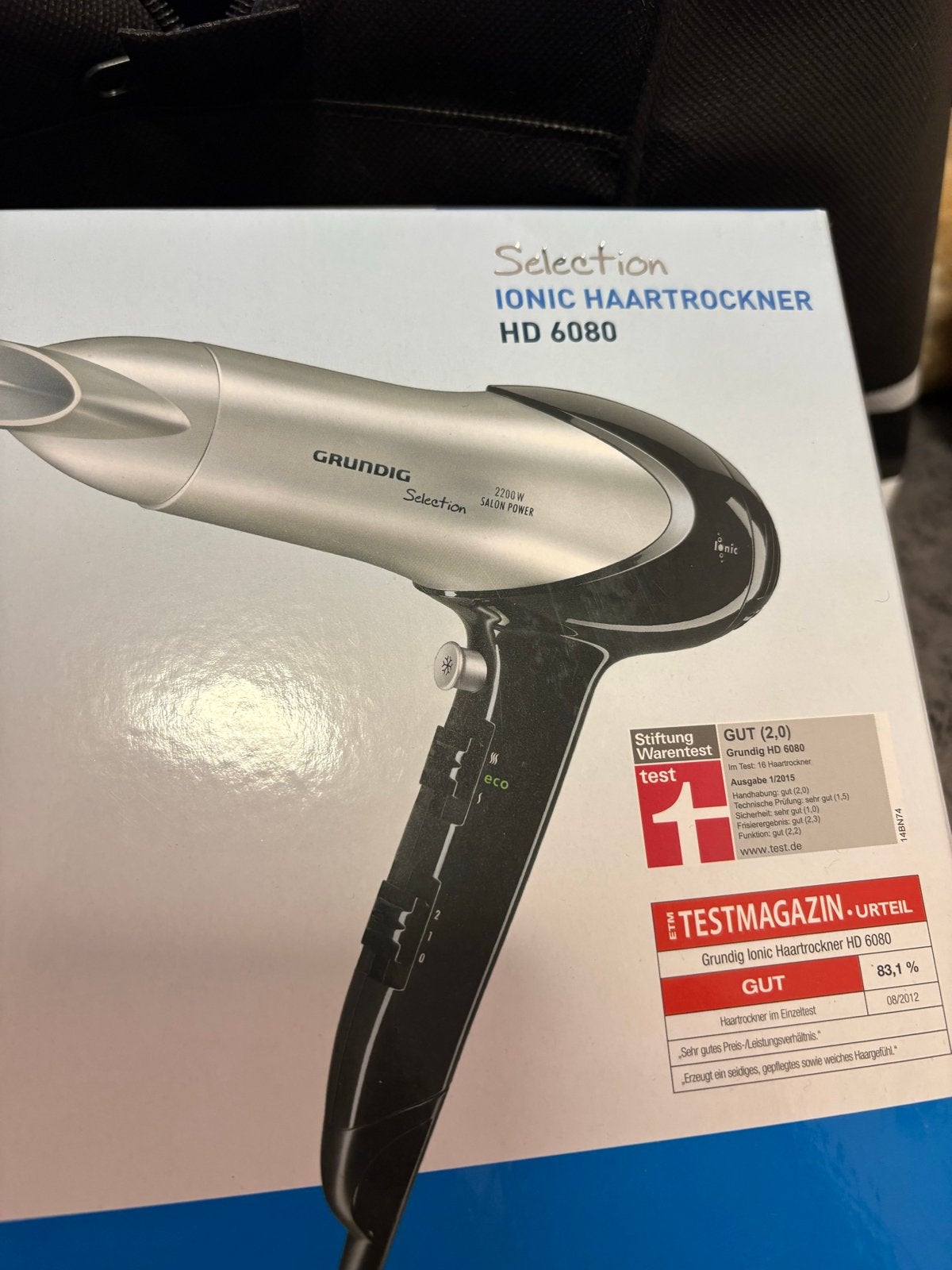 Grundig Ionic Haardroger HD 6080 - 2200W Salonvermogen, Ophalen, Nieuw, Haarverzorging