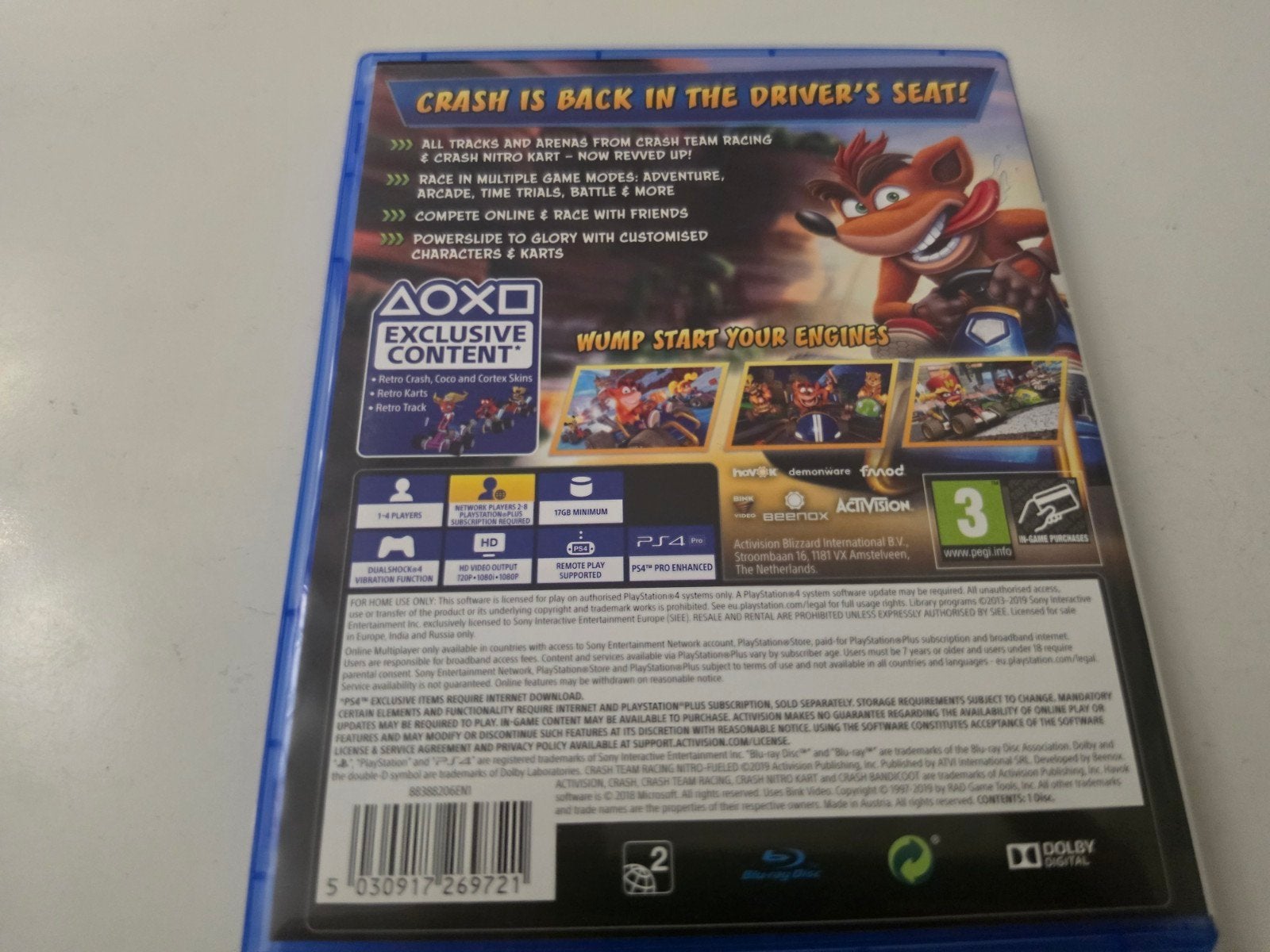 Crash Team Racing Nitro-Fueled voor Ps4 en PS5 Lees Goed, Online, Activision NL, Activision, Racen en Vliegen