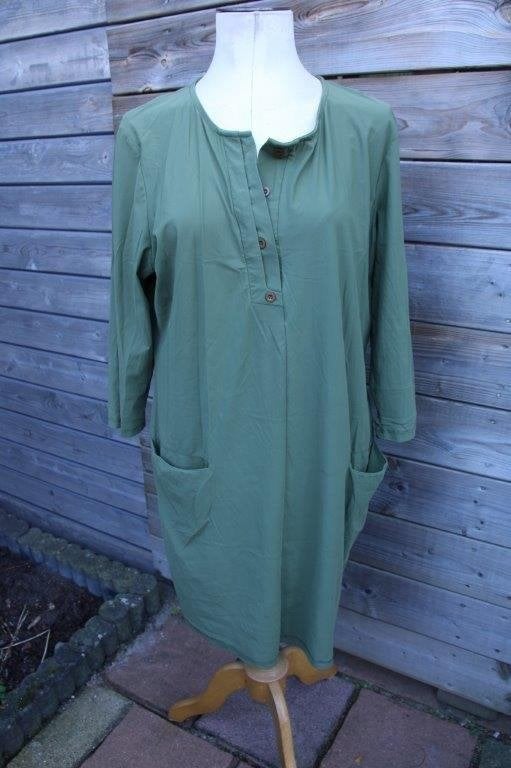 Jurk kaki Zoso mt Xl travel Vaste prijs, Maat 46/48 (XL) of groter, Ophalen of Verzenden, Zo goed als nieuw, Knielengte