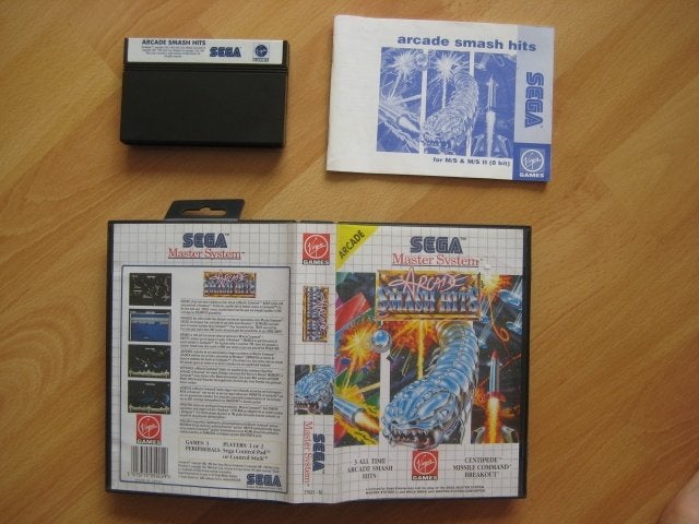 Arcade Smash Hits Sega Mastersystem Master System, Gebruikt, 1 speler, Ophalen of Verzenden, Master System