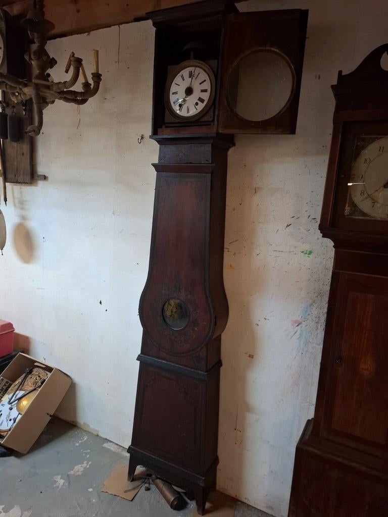 Antieke comtoise staande klok geheel origineel., Ophalen of Verzenden