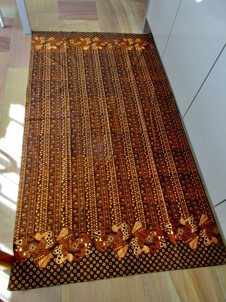 Batik doek of sarong,traditionele kleuren,206x115., Overige typen, Handgemaakt, Ophalen of Verzenden, Indonesië