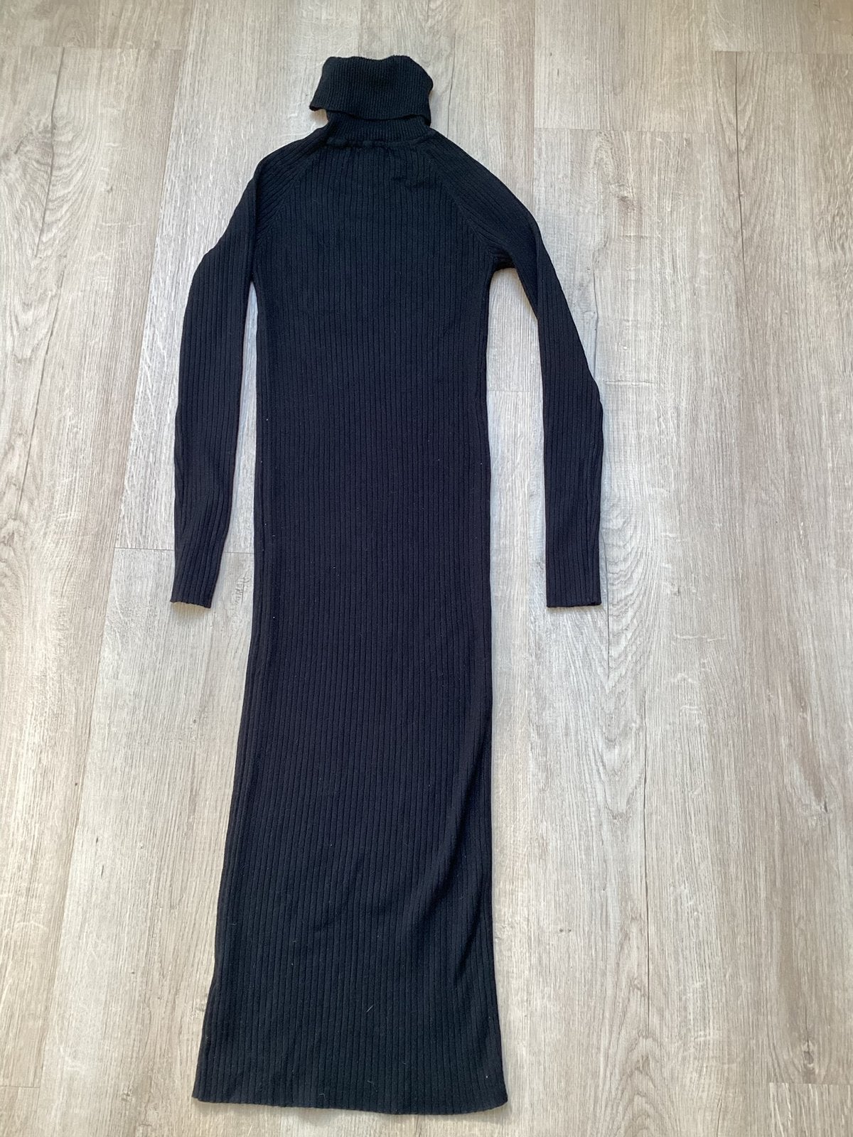 Jurk met col strech one size, Kleding | Dames, Maat 38/40 (M), Zwart, Ophalen of Verzenden, Zo goed als nieuw