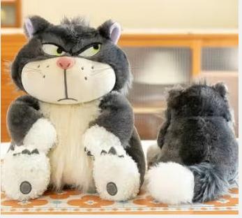 Disney grote pluche knuffel Lucifer de kat (30cm)