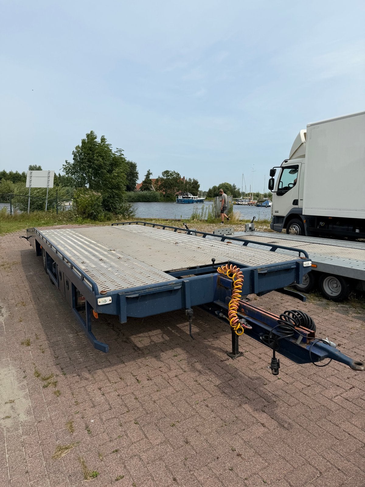 Thijhof TA6500 oprijwagen - Ideaal voor voertuigtransport, Auto's, Blauw, Bedrijf, Te koop, BTW verrekenbaar