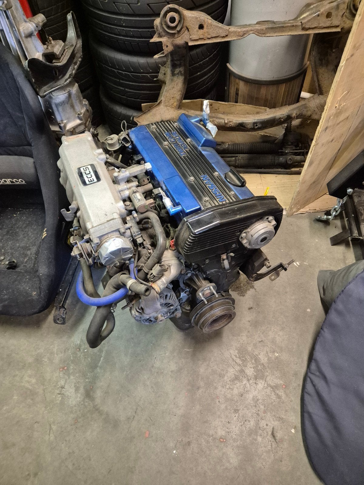 Nissan CA18DET motor + onderdelen, Ophalen, Gebruikt, Nissan