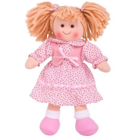 Bigjigs stoffen pop Sophie 28cm SALE!, Overige typen, Nieuw, Ophalen of Verzenden, Info@bezigebijtjezzz.nl