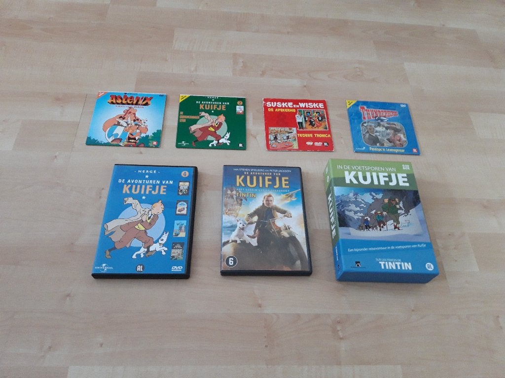 Diverse DVD’s Asterix Kuifje Suske en Wiske Thunderbirds, Alle leeftijden, Ophalen of Verzenden, Gebruikt