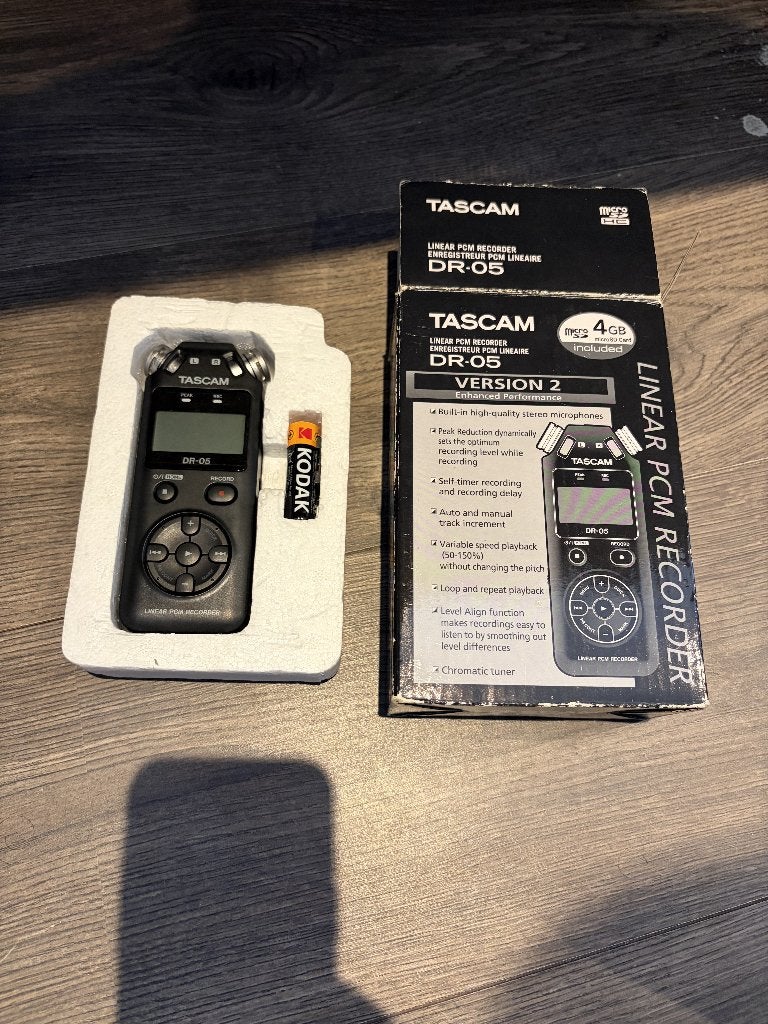 Tascam DR-05, Audio, Tv en Foto, Ophalen of Verzenden, Zo goed als nieuw, Audio