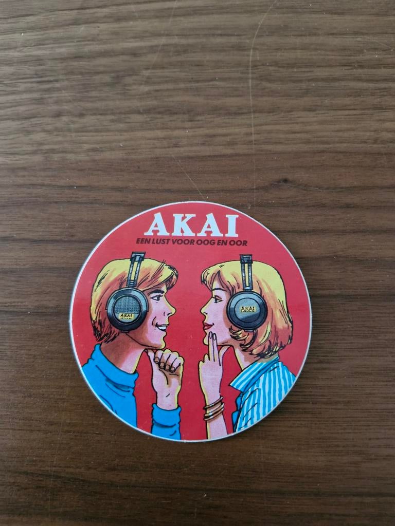 6622 Vintage Akai Sticker - Een lust voor oog en oor, Ophalen of Verzenden, Gebruikt