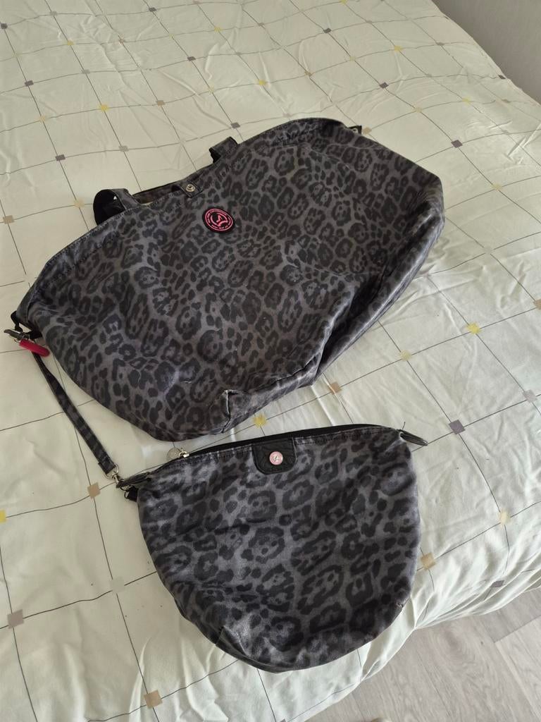 All-Time Favourites shopper met clutch - Leopard print, Sieraden, Tassen en Uiterlijk, Tassen | Damestassen, Ophalen of Verzenden