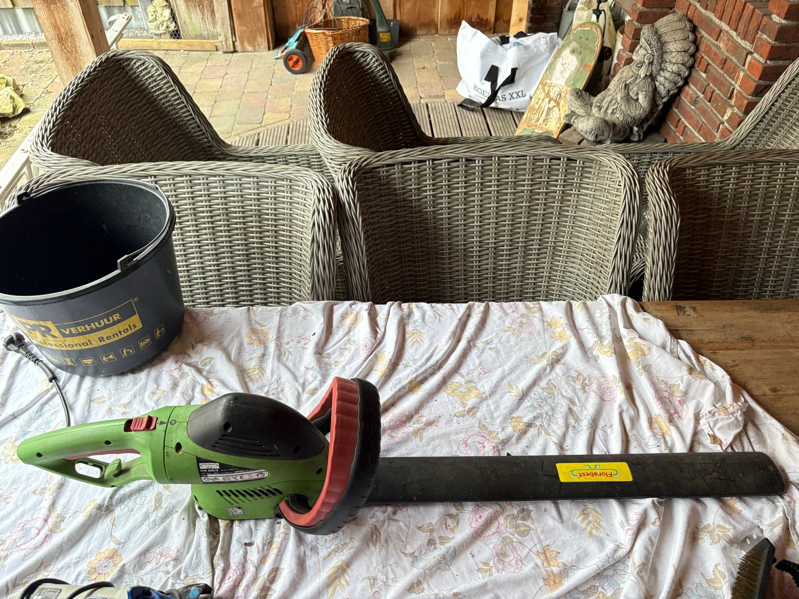 Florabest FHS 600/8 elektrische heggenschaar, Ophalen, Gebruikt, Elektrisch