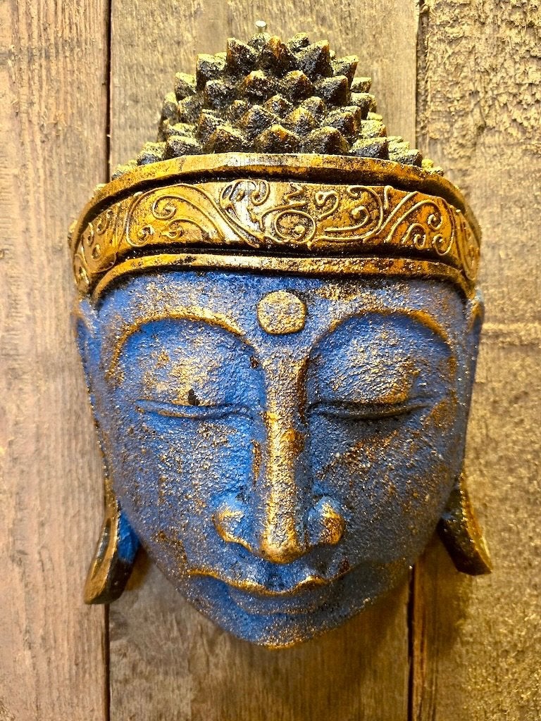Boeddha muurdecoraties hout uit Indonesië!, Oosters, Hout, Meerkleurig, Nieuw