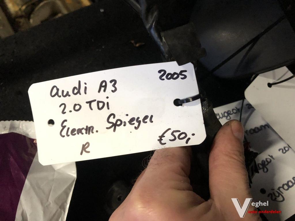 Audi A3  2005  Elektr. buitenspiegel met knipperlicht  Recht, Gebruikt, -, -, Ophalen of Verzenden