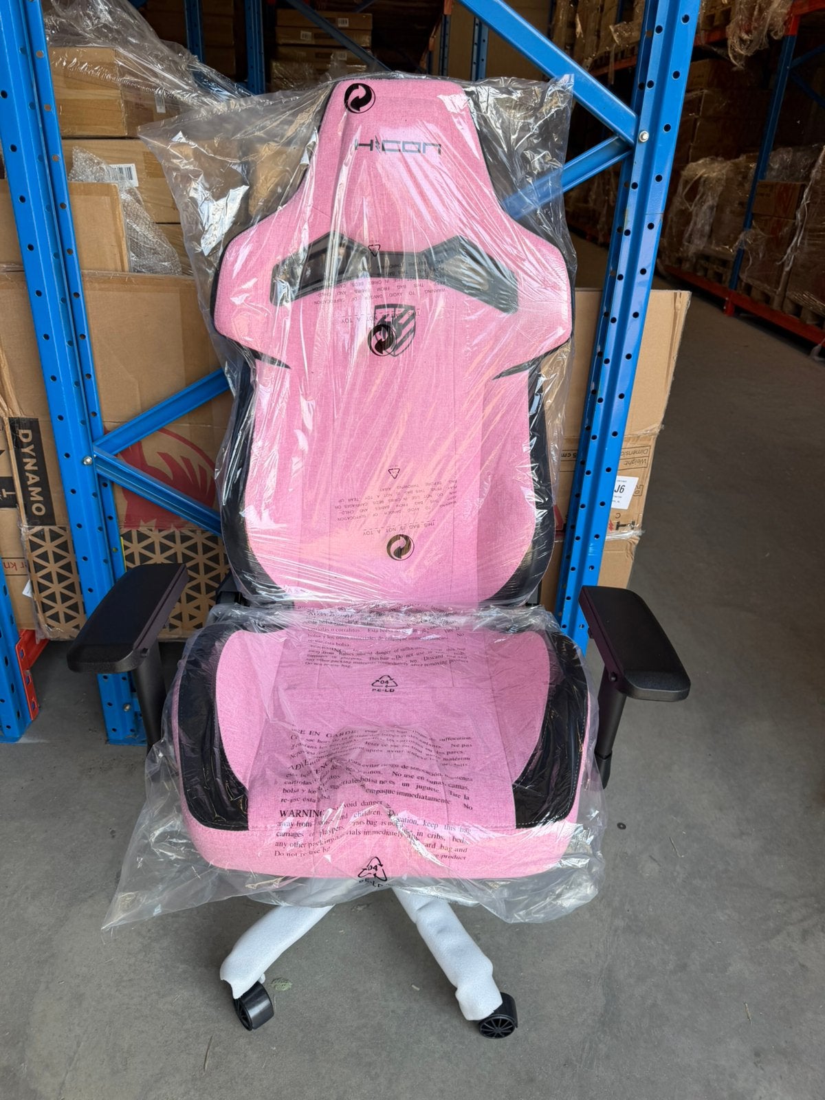 Luxurieus Gamestoel-Bureaustoel-Ergonomisch-4D Armsteun-Rose, Ophalen, Gaming bureaustoel, Nieuw, Roze