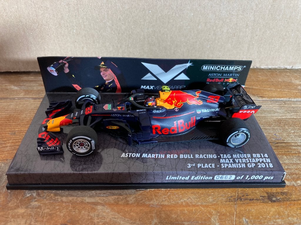 Max Verstappen 1:43 editie 35 3e plaats Spanje GP 2018, Ophalen of Verzenden, Nieuw, Formule 1