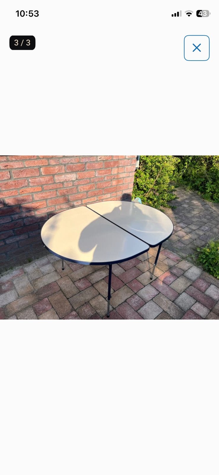 Vintage inklapbare lafuma campingtafel, Ophalen, Gebruikt, Campingtafel