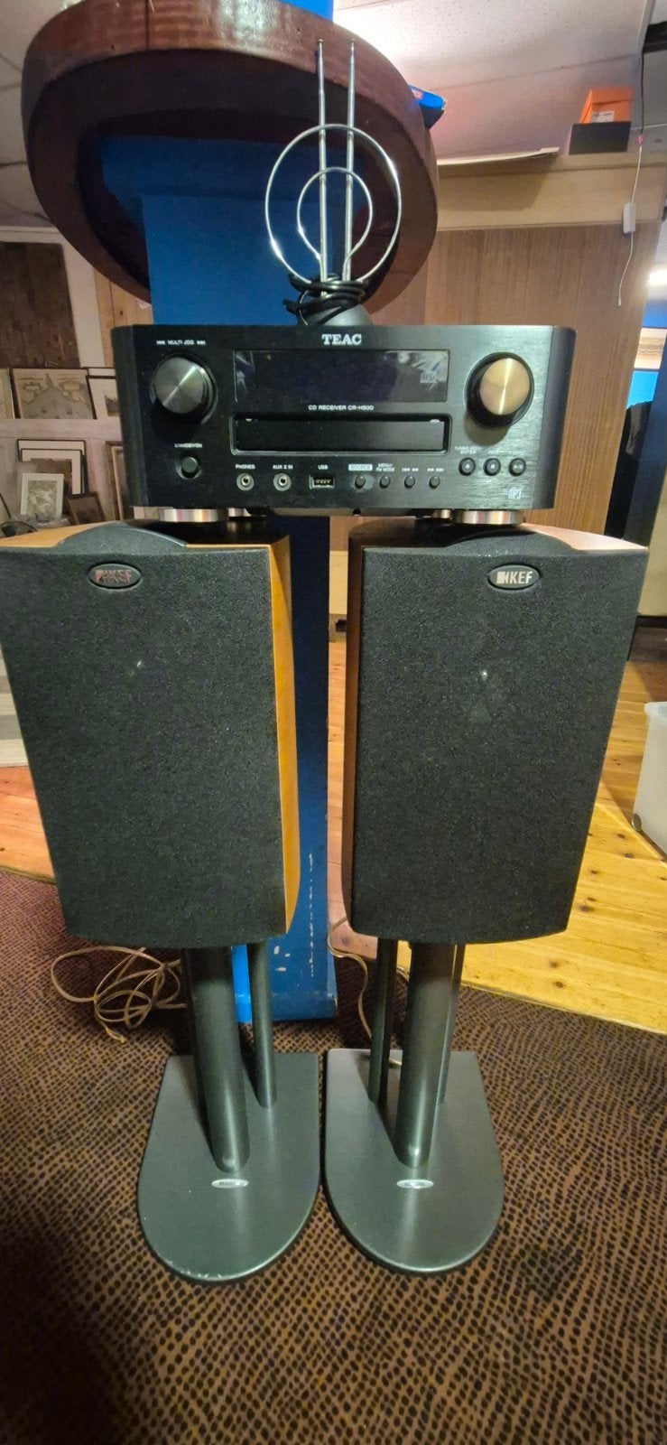 TEAC CR-H500 CD Receiver met KEF Speakers en Stands, Overige merken, Gebruikt, MP3-aansluiting, Ophalen of Verzenden