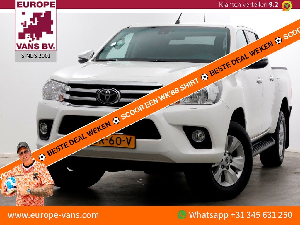 Toyota Hilux 2.4 D-4D-F 150pk E6 4WD 4x4 Double Cab Automaat, Auto's, Automaat, Gebruikt, Euro 6, 4 cilinders