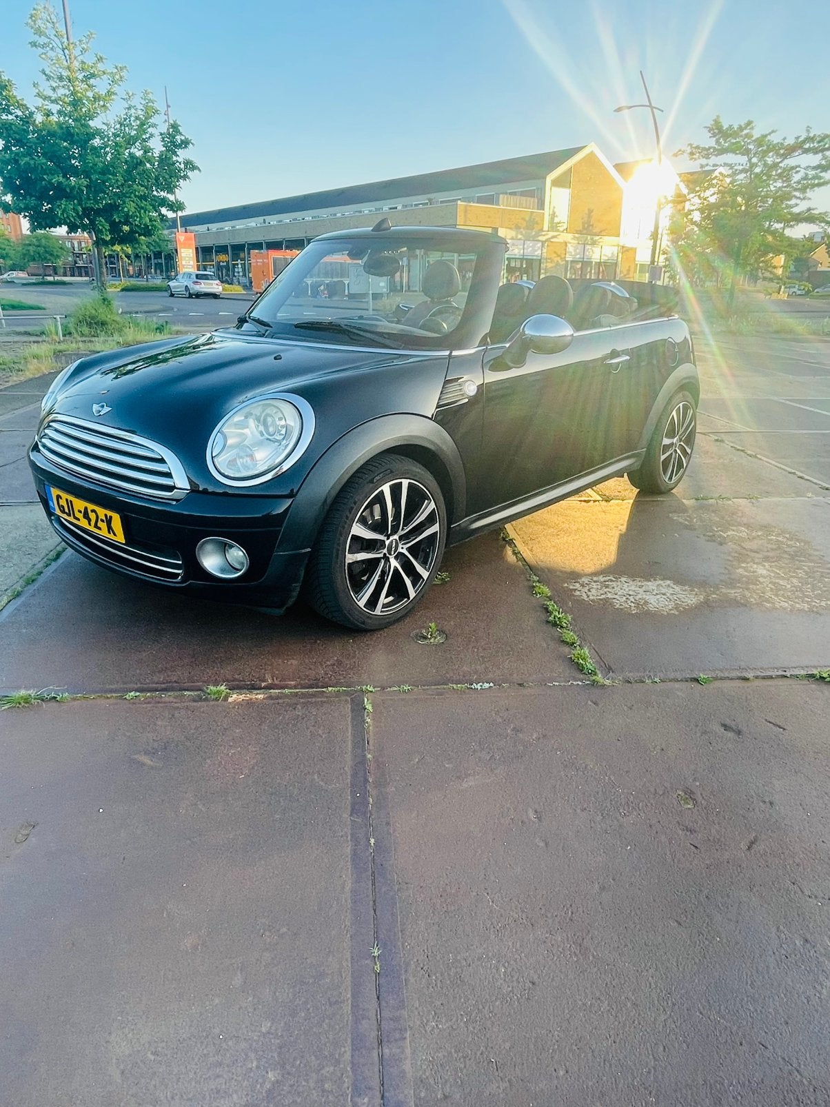 Mini 1.6 Cooper Cabrio 2009 Zwart, Auto's, Mini, Particulier, Cabrio, ABS, Airbags, Airconditioning, Centrale vergrendeling, Cruise Control