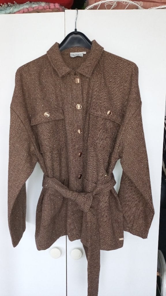 Blouse xxl, Bruin, Kimara, Maat 46/48 (XL) of groter, Nieuw