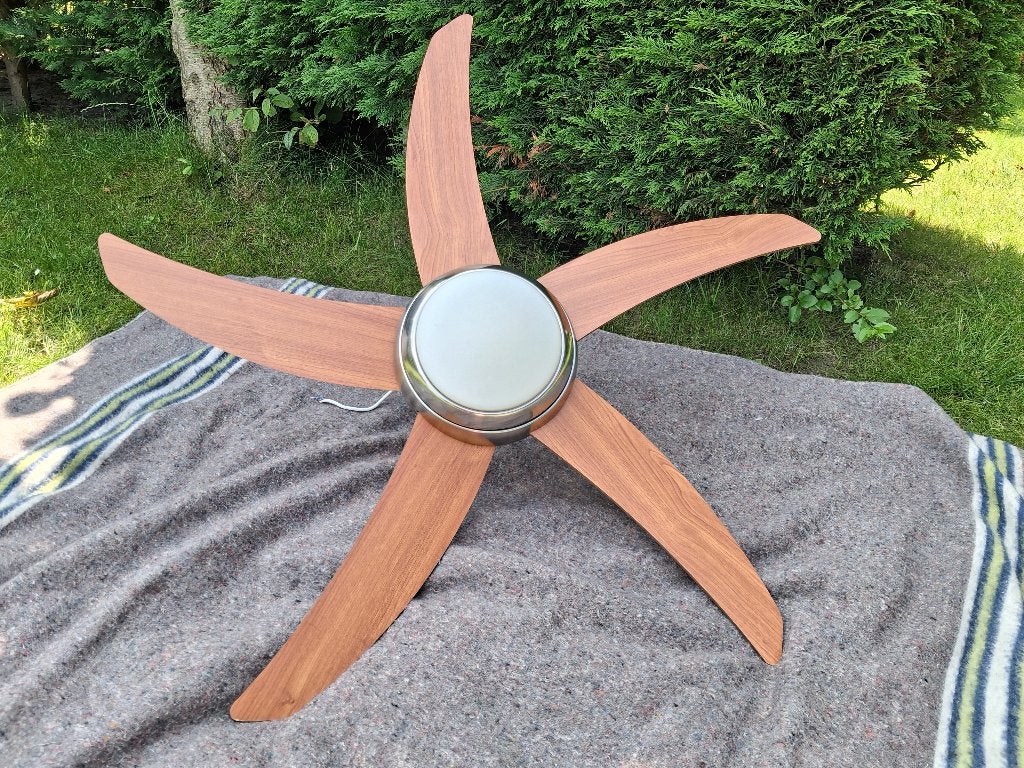 Plafondventilator met licht en afstandsbediening, Ophalen, Ventilator met afstandsbediening, Gebruikt, Plafondventilator