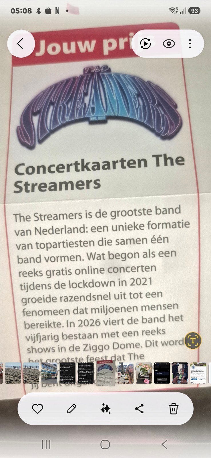 The Streamers tickets te koop voor zondag 20 september 2026, Tickets en Kaartjes, Twee personen