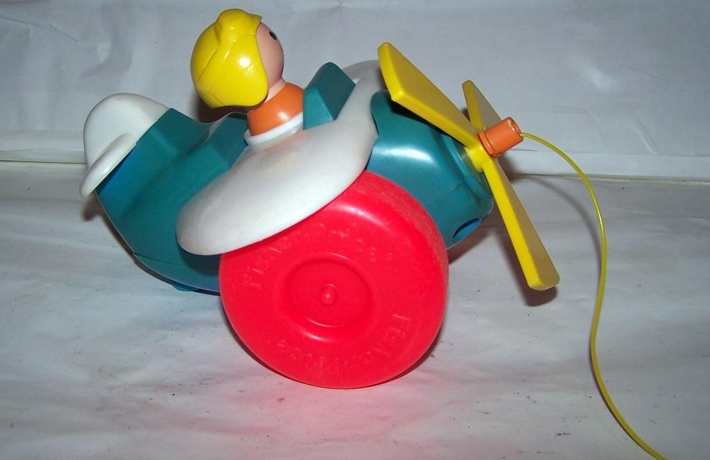 Vintage 1980 Fisher Price vliegtuig met piloot.Zeldzaam/izgs, Kinderen en Baby's, Speelgoed | Fisher-Price, Ophalen of Verzenden