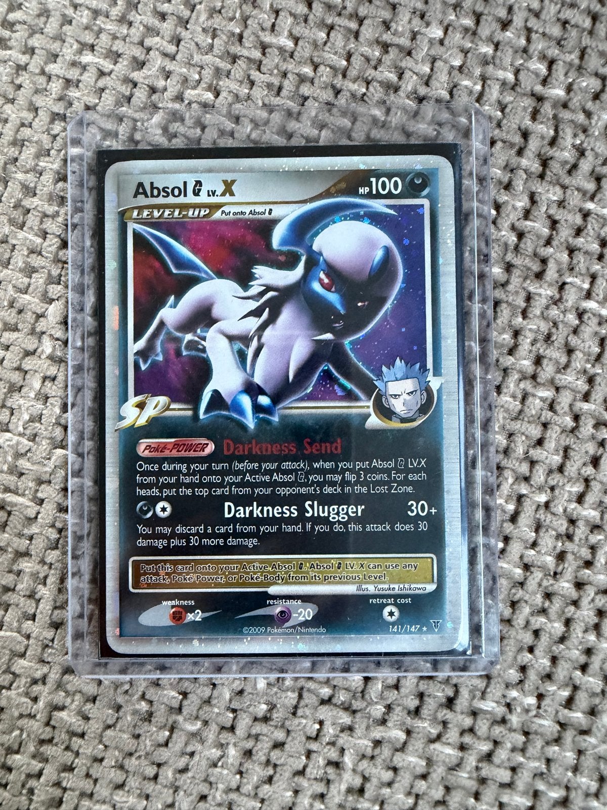 Absol G LV.X Pokémon Kaart 141/147 - Platinum Supreme Victor, Ophalen of Verzenden, Zo goed als nieuw, Losse kaart
