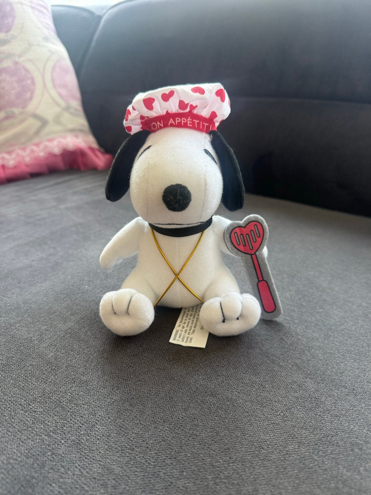 Snoopy knuffel met koksmuts en spatel - Bon Appétit, Ophalen, Overige merken, Overige karakters, Hond
