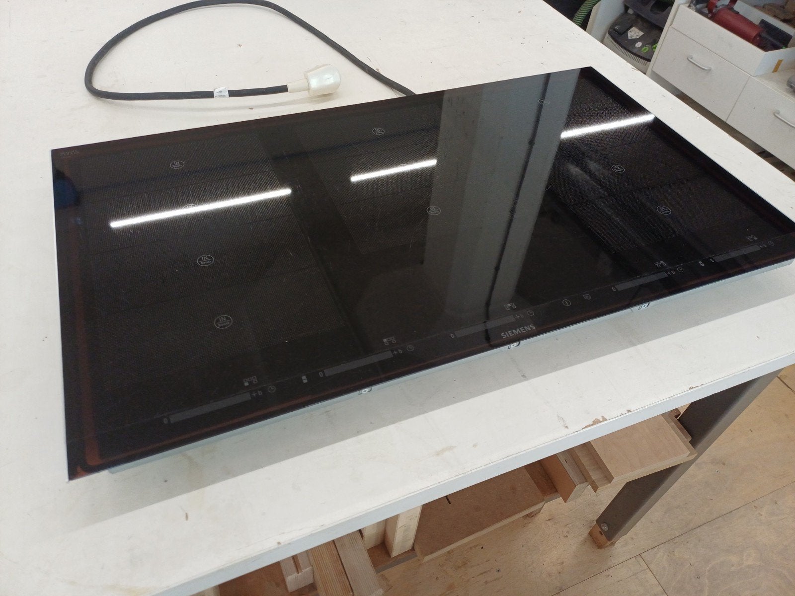 Siemens EH975SV17E 90 cm Inductiekookplaat, Ophalen, Gebruikt, Inbouw, Elektrisch