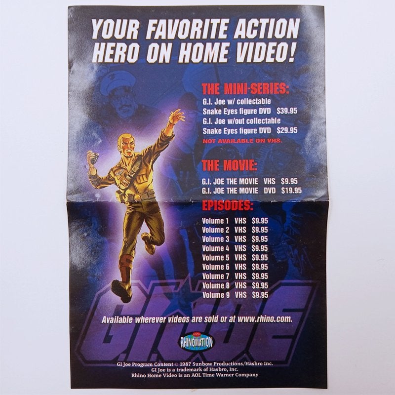 GI Joe Home Video Folder Hasbro 2003, Ophalen of Verzenden, Gebruikt