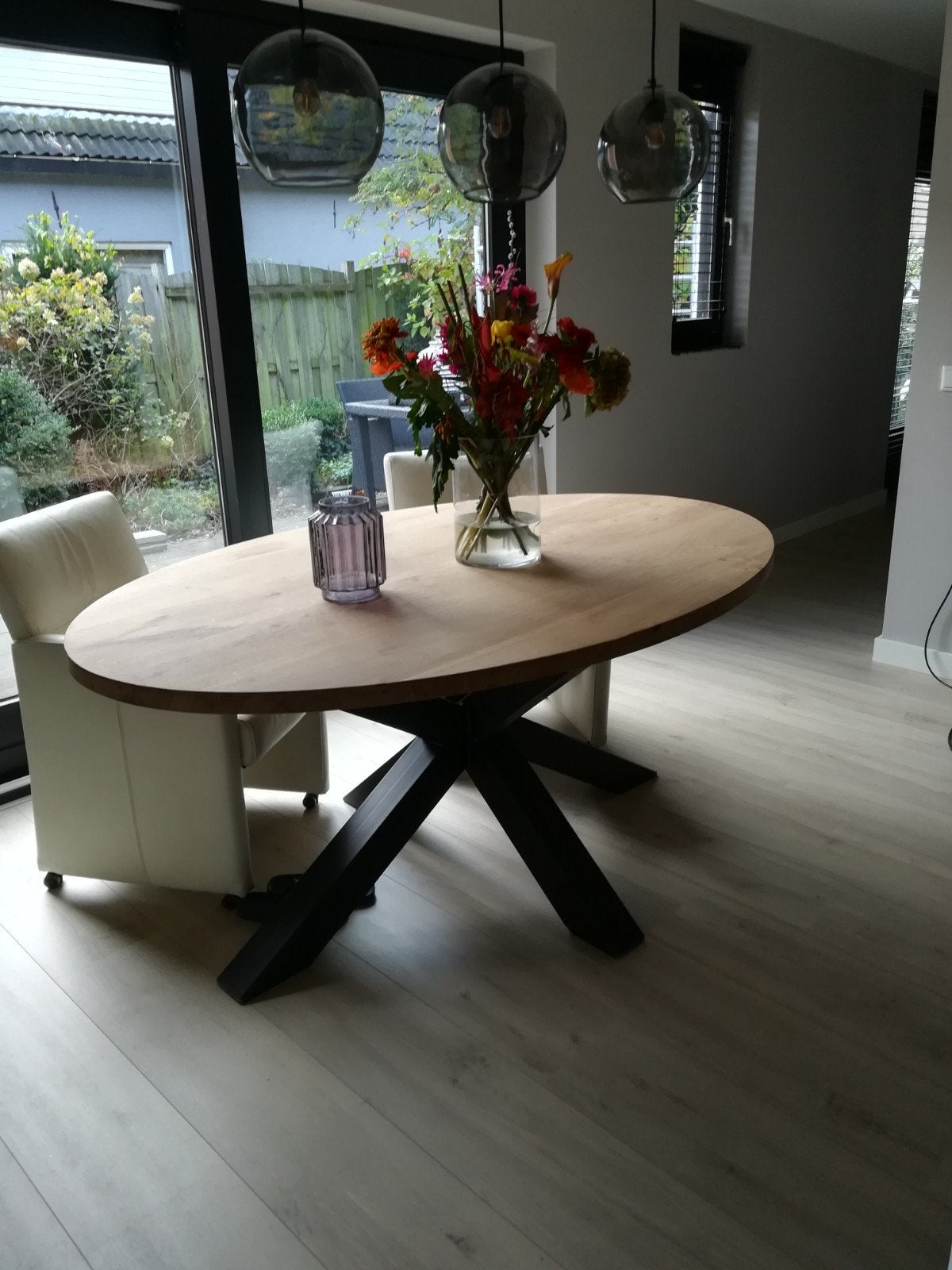 lampen rookglas 3, Ophalen, Laminaat