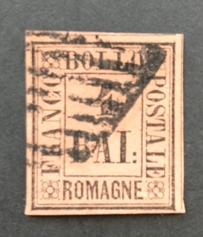 ITALIË - ROMAGNE 1859 4 Baj. fulvo Sa5, Verzenden, Gestempeld