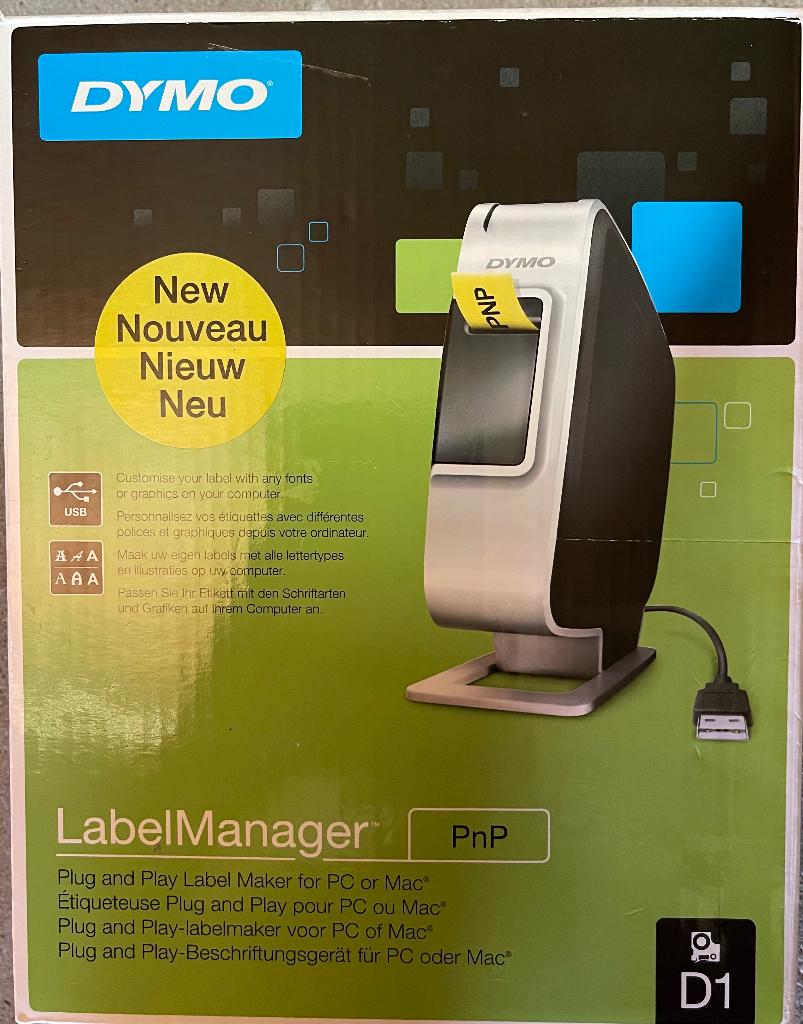 Labelmanager, Ophalen, Gebruikt, Tape-label, Dymo