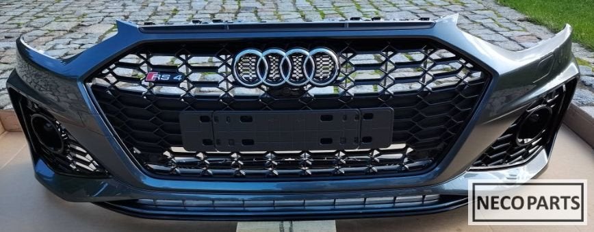 AUDI RS4 B9 FACELIFT VOORBUMPER BUMPER LZ7S ALLES LEVERBAAR, Gebruikt, -, Achter, -