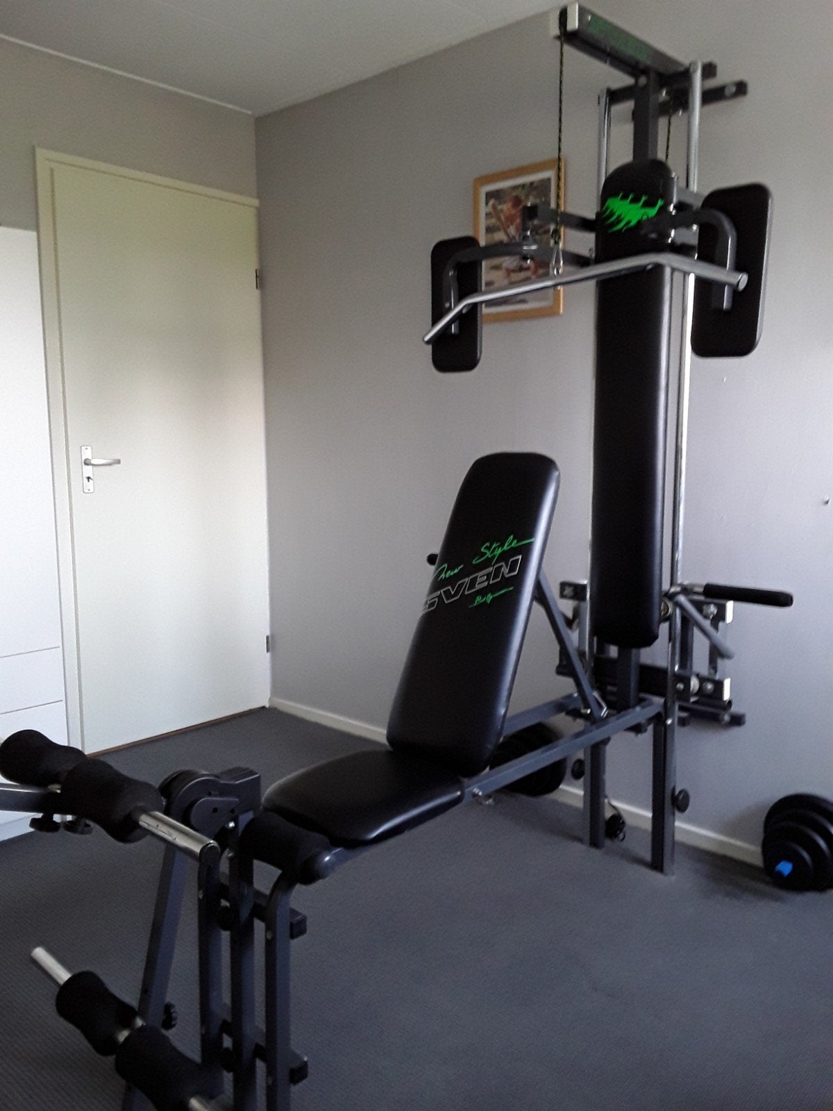 Fitness toestel inclusief gewichten BIEDEN v.a €250, Ophalen, Zo goed als nieuw, Overige typen
