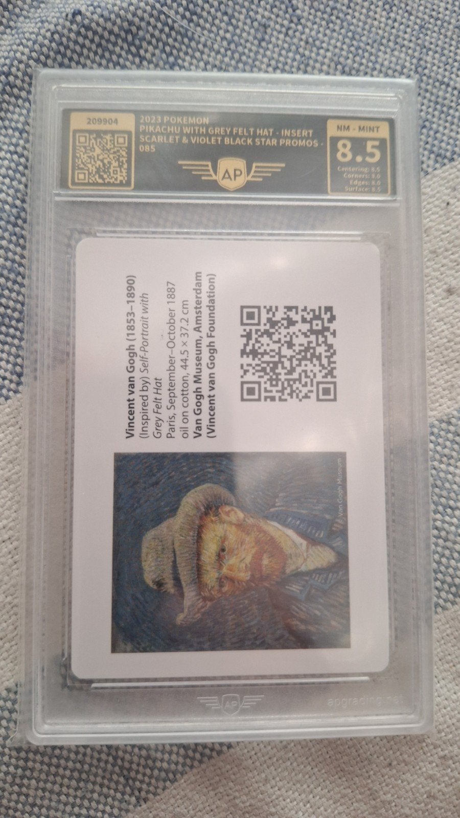 pokemon de van gogh bijkaart., Postzegels en Munten, Edelmetalen en Baren, Ophalen of Verzenden, Zilver
