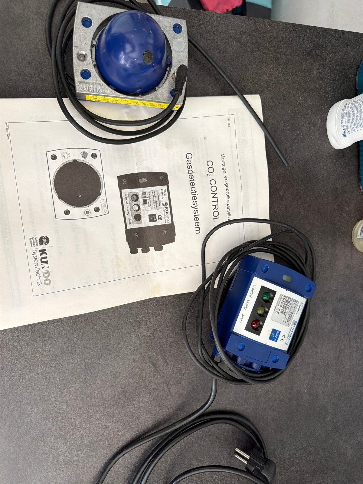 Kundo CO2 Control Gasdetectiesysteem met Alarmunit, Ophalen of Verzenden