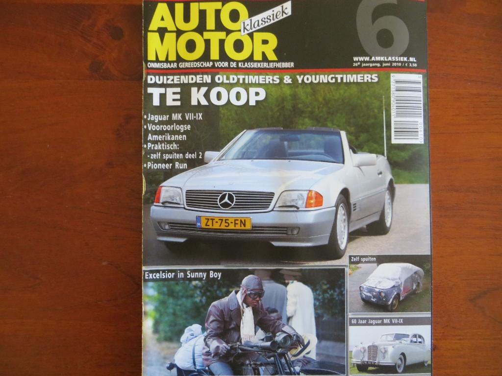 Auto Motor Klassiek 6 2010 60 jr Jaguar Mk VII-IX, MB R129, Ophalen of Verzenden, Nieuw, Mercedes