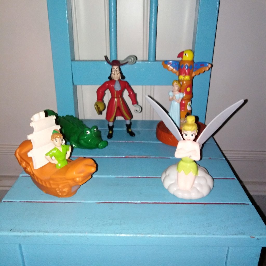 Peter Pan 1996 McDonalds compleet speelsetje Happy Meal, Ophalen, Peter Pan of Pinokkio, Zo goed als nieuw, Beeldje of Figuurtje