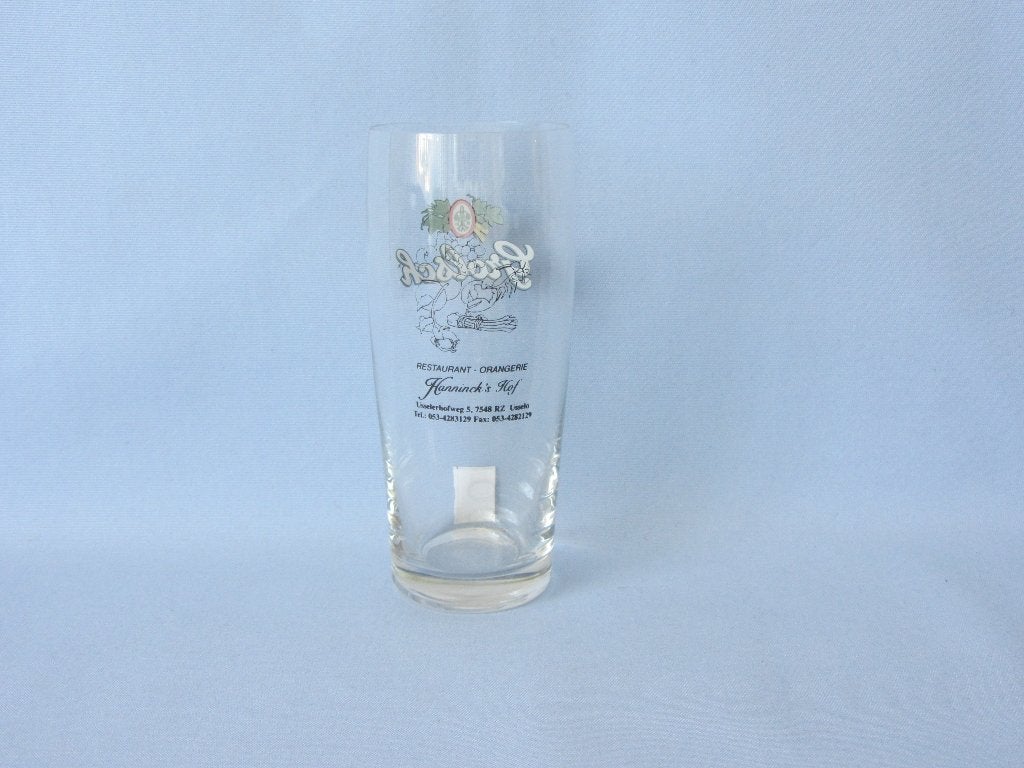 grolsch fluitje opdruk hanninkshof, Ophalen of Verzenden, Gebruikt, Glas of Glazen, Grolsch
