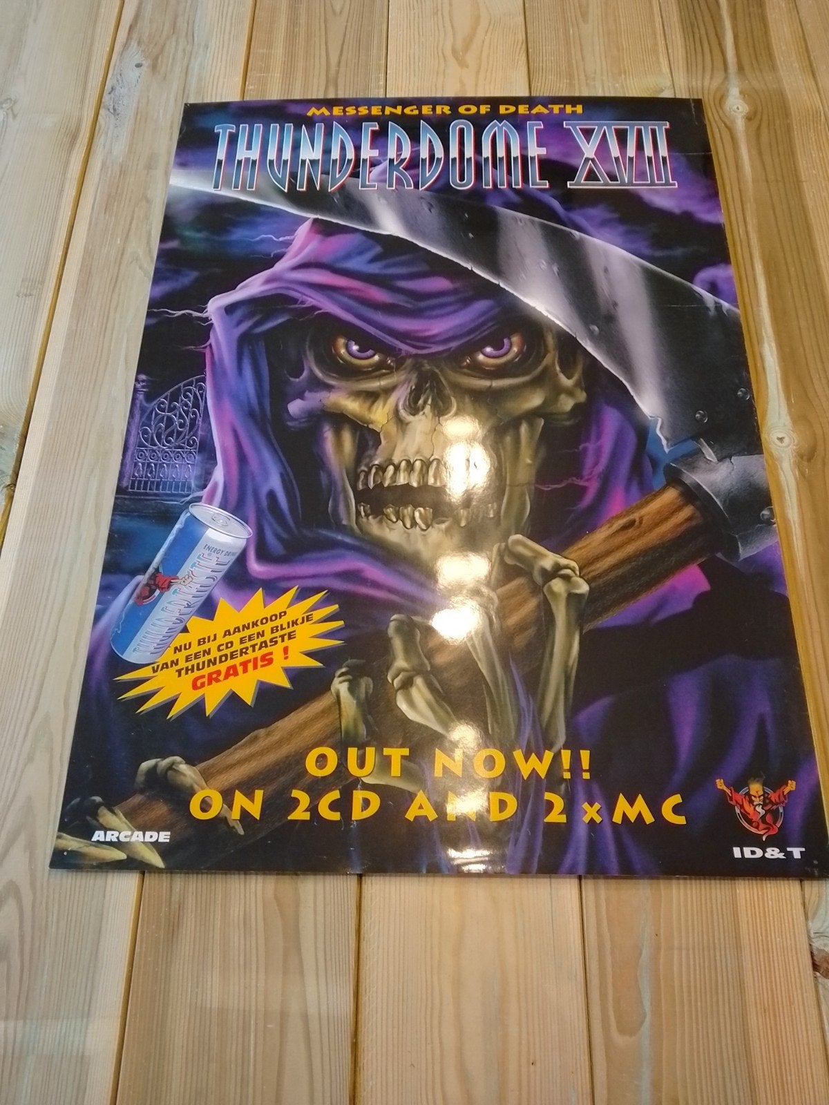 Thunderdome XVII poster hardcore gabber ID&T, Ophalen of Verzenden, Nieuw