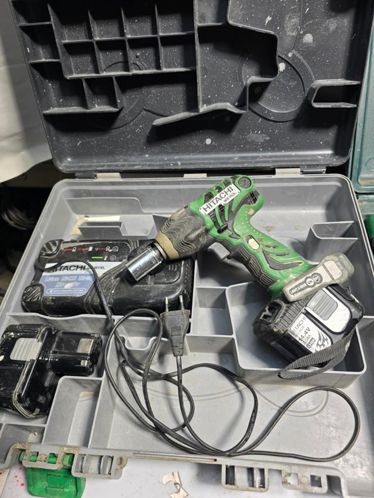 Hitachi slagmoersleutel + haaks schroefmachine + kettingzaag, Ophalen of Verzenden, N.v.t, N.v.t, N.v.t