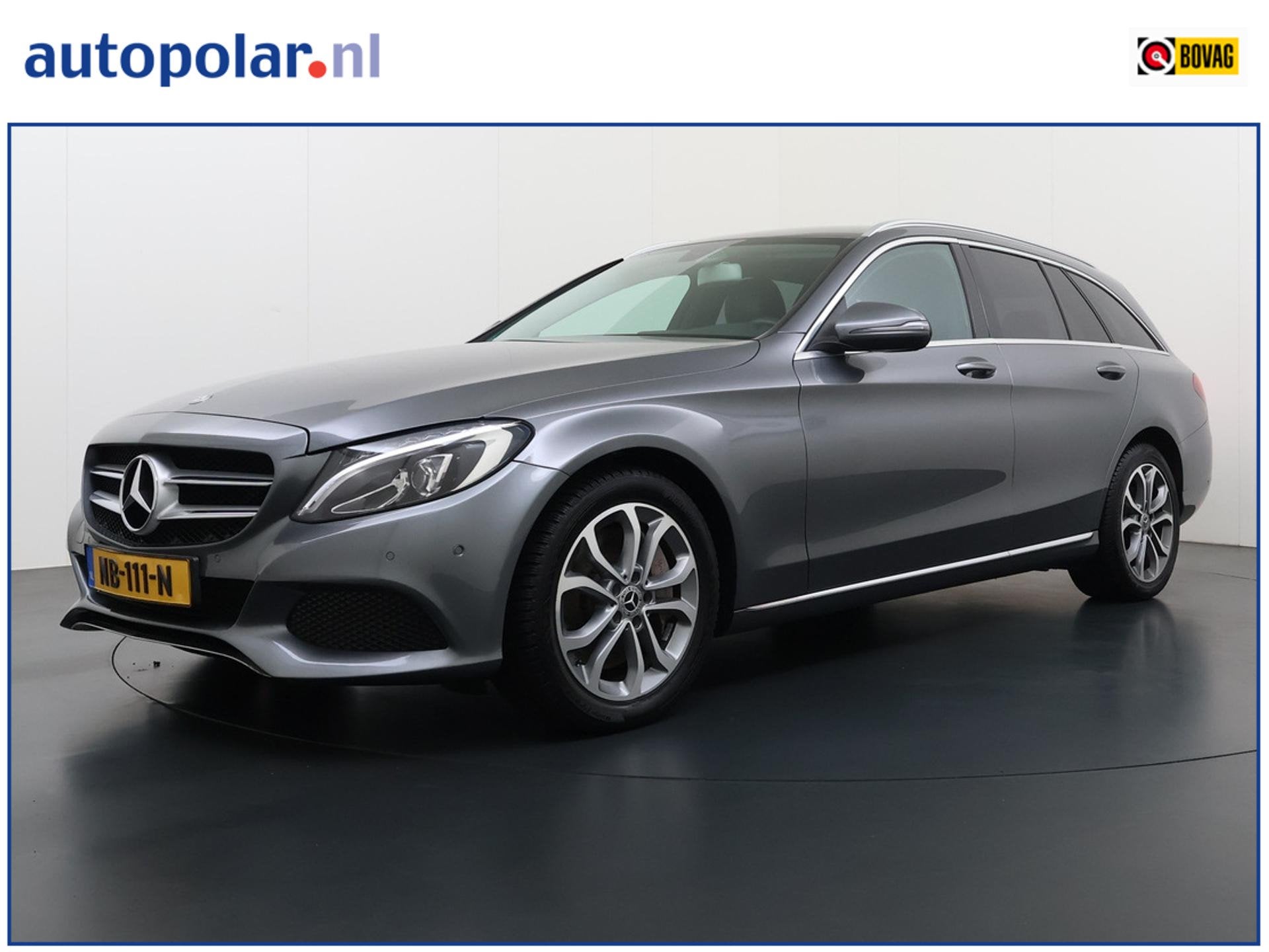 Mercedes-Benz C-klasse Estate 350 e Lease Edition Trekhaak/C, Auto's, Achterwielaandrijving, Gebruikt, Met garantie (alle), Leder en Stof