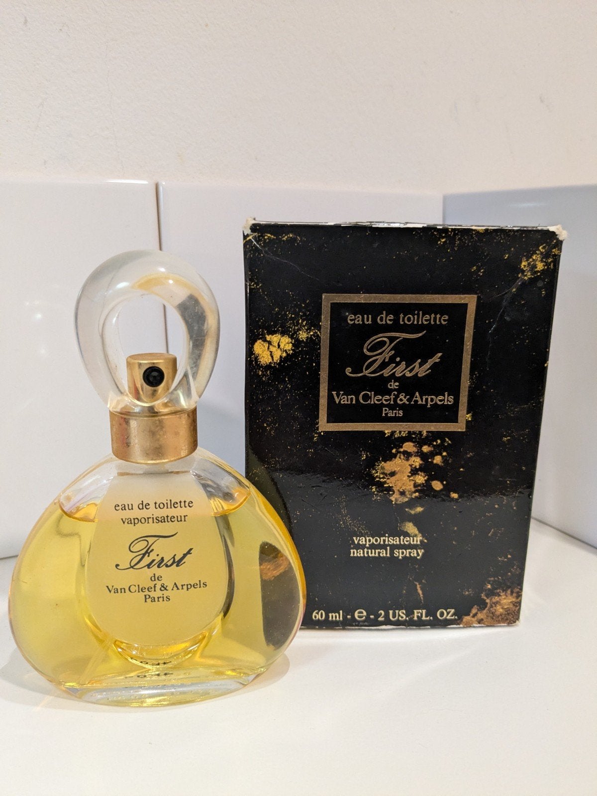 Zeldzame Vintage First de Van Cleef & Arpels Eau de Toilette, Verzamelen, Ophalen of Verzenden, Parfumfles, Gevuld