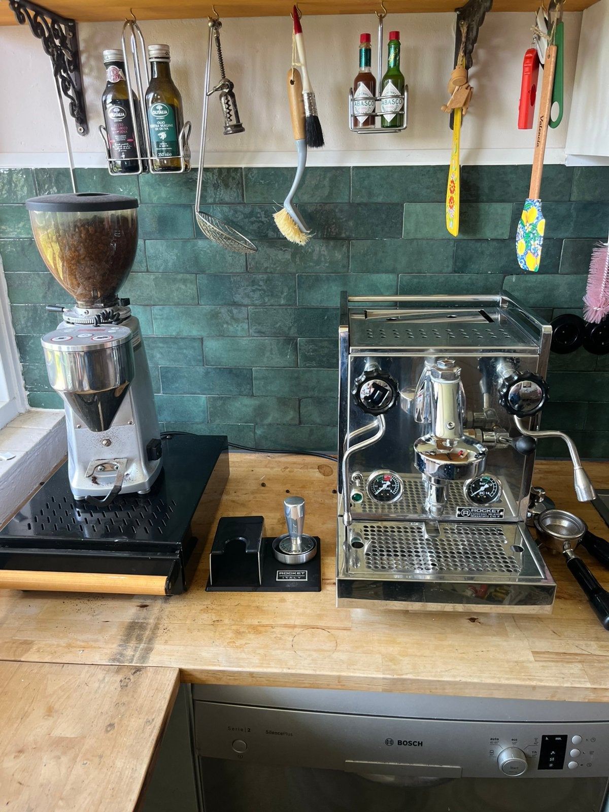 Rocket Mozzafiato EVO R + Mazzer Mini Electronic A + extras, Witgoed en Apparatuur, Ophalen of Verzenden, Zo goed als nieuw