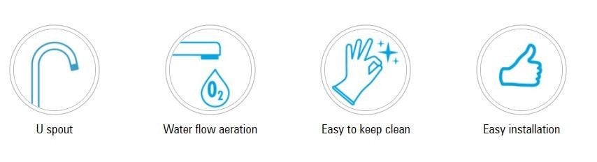 LET OP: Goedkope keukenkraan, mengkraan,Deante Luno,chroom, Huis en Inrichting, Keuken | Keukenbenodigdheden, Verzenden, Nieuw